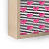 Little Arrow Design Co watercolor hearts on stripes Framed Mini Art Print 4" (H) x 3" (W) x 1" (D) - Society6 - 3 of 3