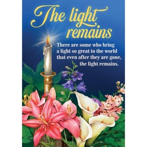 Briarwood Lane Spring Garden Flag 12x18 For Outdoor The Light Remains Bereavement For Spring Garden Flag Flags For Outside - 1 of 4