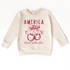 The Juniper Shop Land Of The Free Cherries Toddler Sweatshirt - 2 of 4