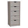Sapphtopaz 5-Drawer Modern Dressers for Bedroom Narrow Drawer Dresser Chest of Drawers for Bedroom, Closet, Entryway, Living Room - 4 of 4