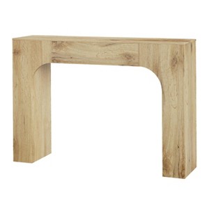 Farmhouse-style side table, placed behind the sofa. Wooden entryway sofa table, suitable for living rooms, entryways, and apartments. - 1 of 4