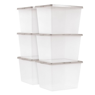 IRIS Snap Top Plastic Storage Bin