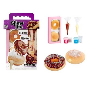 Slime Life Choco Icing Round & Cream Filled Donuts DIY Slime Kit - Unboxing Ingredients to Make,Smash and Stretch Your Food - 1 of 4