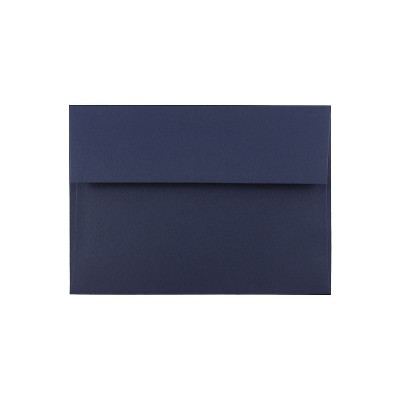 JAM Paper A7 Invitation Envelopes 5.25 x 7.25 Navy Blue 25/Pack (LEBA717)