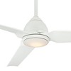 54" Minka Aire Modern Indoor Outdoor Ceiling Fan with LED Light Remote Control Flat White Wet Rated for Patio Exterior Gazebo Barn - 3 of 4