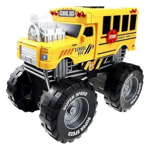 Dazmers Monster School Bus Vehicle Toy ages 3 yellow Target