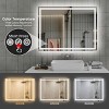 48in*36in LED Bathroom Mirror,Front-Lit and Back-Lit, Stepless Dimmable, 3 Colors CRI90+, Brightness Memory,Shatter-Proof,Anti-fog LED Vanity Mirror - 3 of 4
