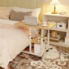 31.5" Adjustable Height C Table, Mobile Laptop Desk with Wheels & Storage Drawer, Couch Side Table for Living Room - 2 of 4