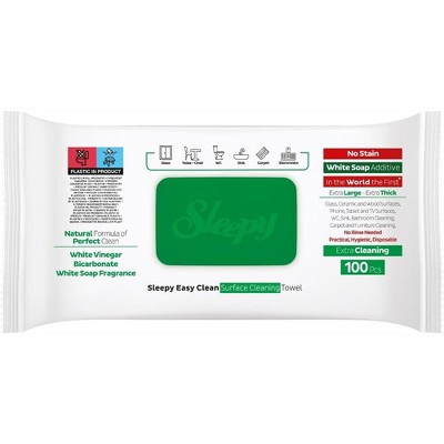 Sleepy Easy Clean Surface Cleaning Vegan Towel Wipes