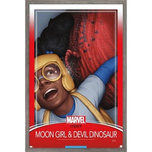 Trends International Marvel Moon Girl & Devil Dinosaur - Legacy Framed Wall Poster Prints - 1 of 4
