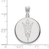 Black Bow Jewelry 14k White Gold Arizona State Sun Devils NCAA Large Pendant - 2 of 3
