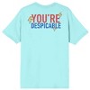 Looney Tunes Daffy Duck You're Despicable Crew Neck Short Sleeve Mint Women's T-shirt - 3 of 4