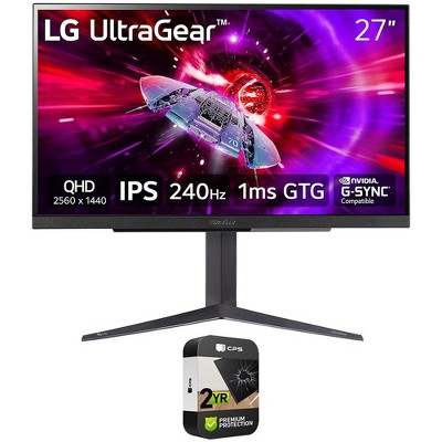 LG 27" UltraGear QHD 1ms 240Hz Gaming Monitor w/ 2-Year Warranty