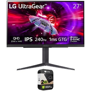LG 27" UltraGear QHD 1ms 240Hz Gaming Monitor w/ 2-Year Warranty - 1 of 4