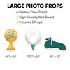 Big Dot of Happiness Par-Tee Time - Golf - Golf Ball, Trophy, and Flat Cap Decorations - Birthday or Retirement Party Large Photo Props - 3 Pc - 3 of 4
