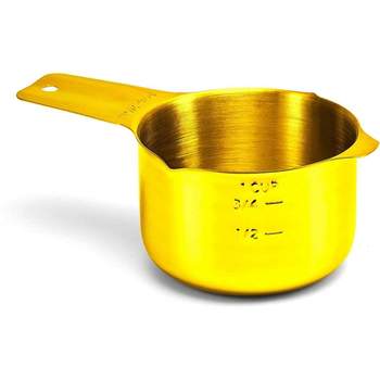 Wholesale Gold Plated Deluxe Multi-Scale Measuring Cup 75ml Manufacturer  and Supplier