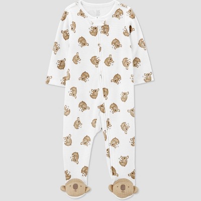 Image of Carter's Just One You® Baby Boys' Koala Footed Pajama - Ivory 9M