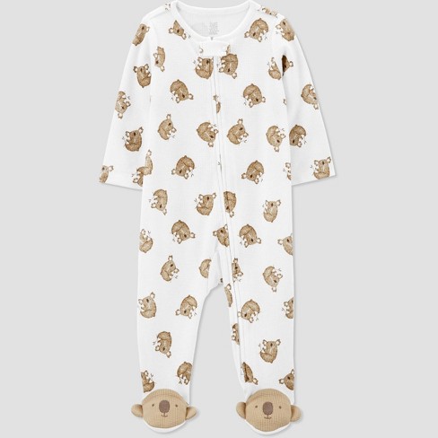 Carter's Just One You® Baby Boys' Koala Footed Pajama - Ivory - image 1 of 4