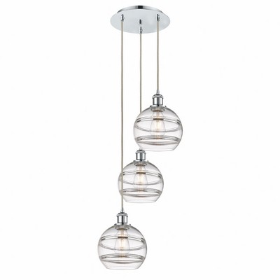 Rochester - 3 Light Cord Hung Multi Pendant In Industrial Style-30.38 Inches Tall and 14.5 Inches Wide