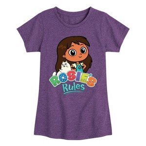 Girls' - Rosie's Rules - Rosie And Logo Fitted Short Sleeve Graphic T-Shirt - 1 of 4