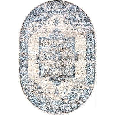 Nuloom Harriet Vintage Medallion Fringe Indoor Area Rug