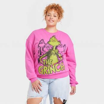 Women's The Grinch You're a Mean One Graphic Sweatshirt - Pink