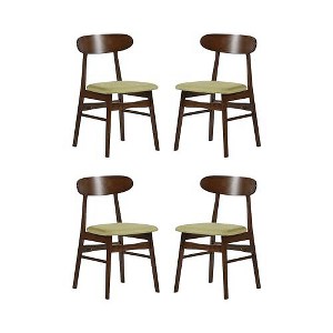 New Classic Furniture, Morocco Green Solid Wood Dining Chair (Set of 4) - 1 of 4