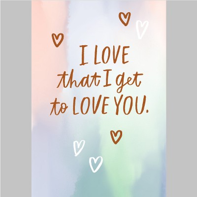 'Love You' Anniversary Card