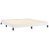 vidaXL Queen Bed Frame, Faux Leather Upholstered Platform Bed Frame, White, No Mattress - 4 of 4