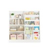 Okak Kids Bookshelf, Multifunctional Small Bookshelf with 4 Shelves and Wooden Legs, Ladder Shelf for Kids Room, Living Room, Playroom, White - 4 of 4