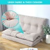 LOVMOR Adjustable Fabric Folding Chaise Lounge Sofa Floor Couch and Sofa - 3 of 4