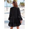 Women's Flowy Flared Sleeve Dress - LASCANA - 2 of 4
