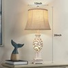 ROTTOGOON Table Lamps Set of 2, 28" Tall Bedside Lamp with Nightlight, Rustic Farmhouse Nightstand Lamps for Living Room Bedroom End Table - 4 of 4