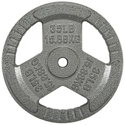 Sapphtopaz Standard Cast Iron Weight Plates for Barbell, 1-Inch Barbell Plates for Strength Training in Home & Gym, Multiple Weights