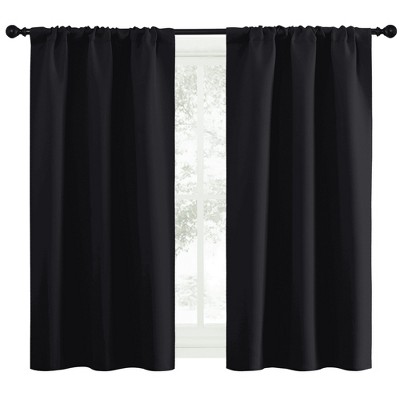 NICETOWN Blackout Curtains Rod Pocket Thermal Insulated Privacy Drapes (2 Panels)