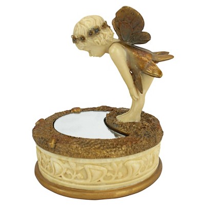 Design Toscano A Pondering Fairy Collectible Box - Off-White