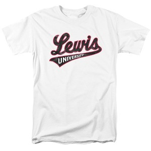 Men's Lewis University Official Distressed Primary T-Shirt - 1 of 4
