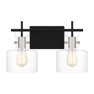 Quoizel Lighting Pensbury 2 - Light Vanity in  Matte Black