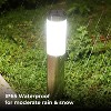 Techko Maid 2pk Stainless Steel Outdoor Solar Bollard Path Light - 4 of 4