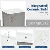 Osparple 20" Modern Style Bathroom Vanity with Single Ceramic Sink Small Vanity with Soft Closing Door and Open Shelf - 4 of 4