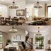 Siljoy Round Modern Rustic Crystal Chandelier - 2 of 4