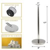 Evideco French Home Goods 4-Roll Freestanding Toilet Paper Holder & Reserve White or Chrome - 4 of 4