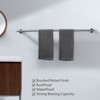 WOWOW 36 in. Stainless Steel Wall Mounted Single Towel Bar in Brushed Nickel - 3 of 4