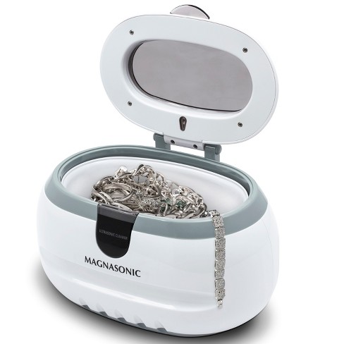 Magnasonic Professional Ultrasonic Jewelry Cleaner Machine For Eyeglasses,  Watches, Rings, Coins, Dentures - White : Target