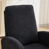 Vynxaria 27.2"W Polyester Rocking Chair with High Back & Side Pocket - Perfect for Nursery & Living Room - 4 of 4