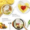 BRINJOY Silicone Cooking Utensil Set - Heat Resistant 446¡ãF Non-Stick Kitchen Tools with Wood Handles & Holder, BPA-Free (Cream White) - 2 of 4