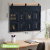 Garnen Wall Pocket Weekly Planner, Wall Storage Organizer, 8 Pockets Hanging Wall Organizer for To-Do List Pocket Chart Daily Schedule Planner, Gray - 4 of 4
