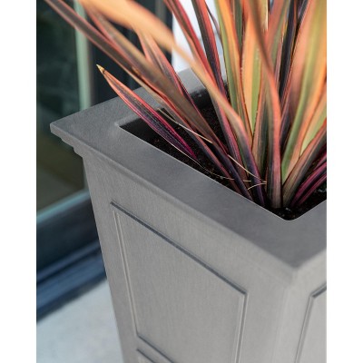 Veradek Brixton Tall 28-inch Gray Recycled Plastic Planter