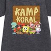 Girls' - SpongeBob SquarePants - Kamp Koral Kamp Koral Group Graphic Short Sleeve Fleece Dress - 2 of 4