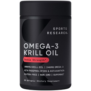 Sports Research SUPERBA 2, Antarctic Krill Oil With Asraxanthin, Softgel - 1 of 4